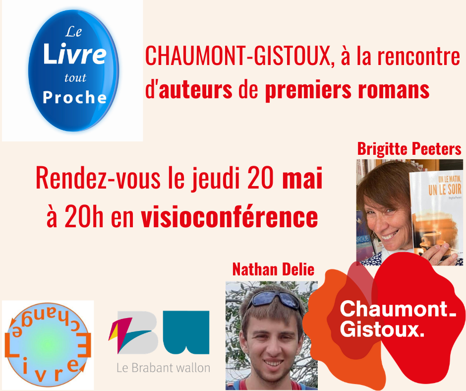 Rendez-vous à la rencontre d’auteurs de premiers romans le jeudi 20 mai à 20h en visioconférence